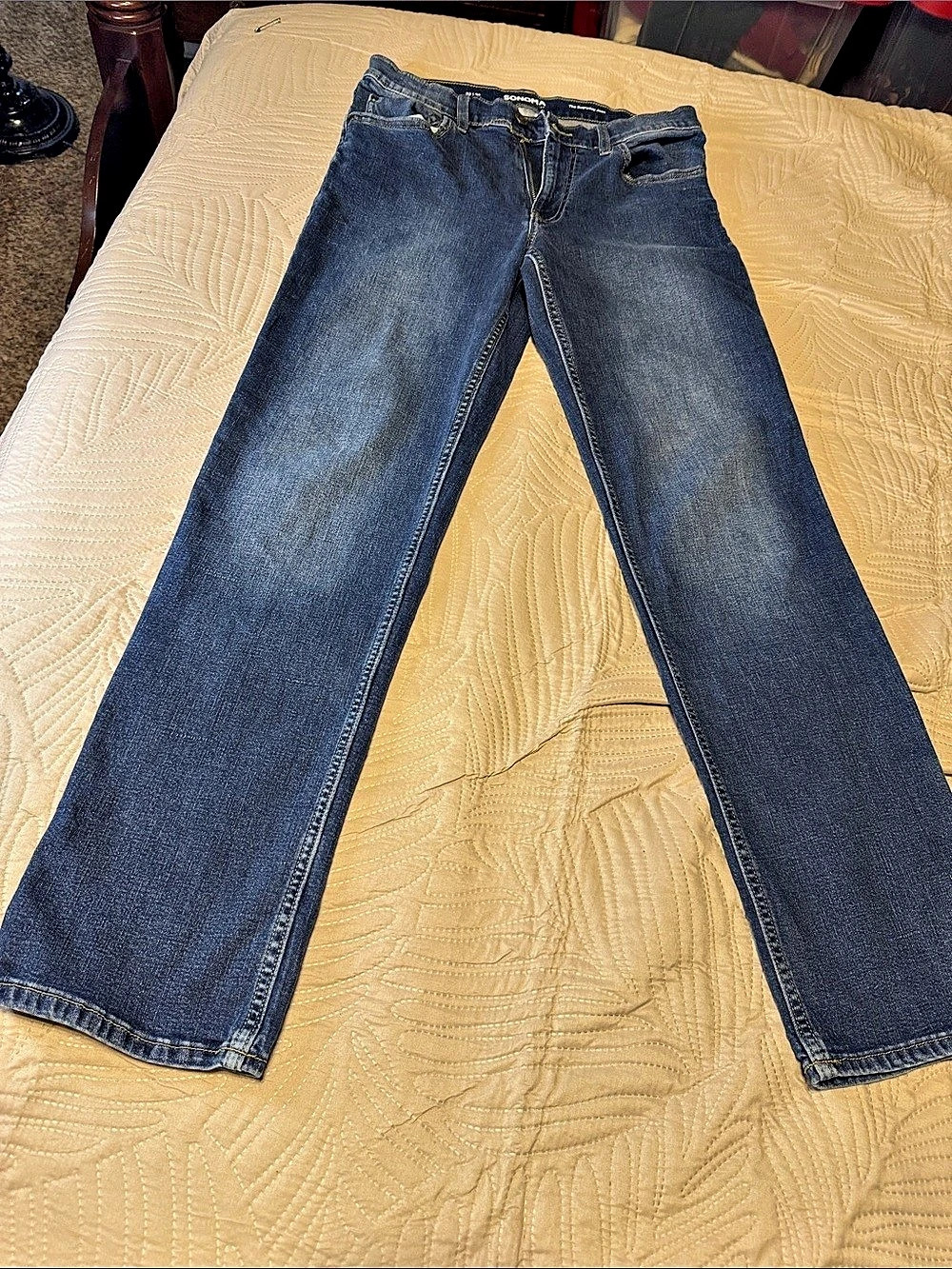 Sonoma The Everyday Jean Straight Leg Men’s Jeans Blue Waist 32/34